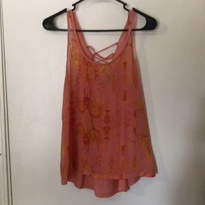 Pink/Orange Tank Top